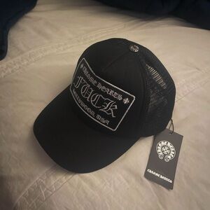 Chrome hearts trucker hat, brand new, color black